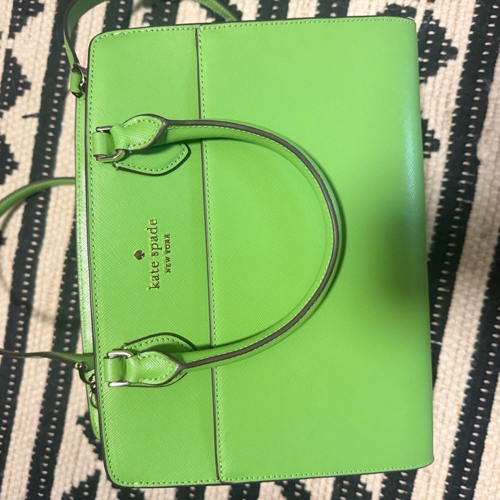 NWOT Kate Spade Vibrant Lime Green Satchel - Picture 3 of 3